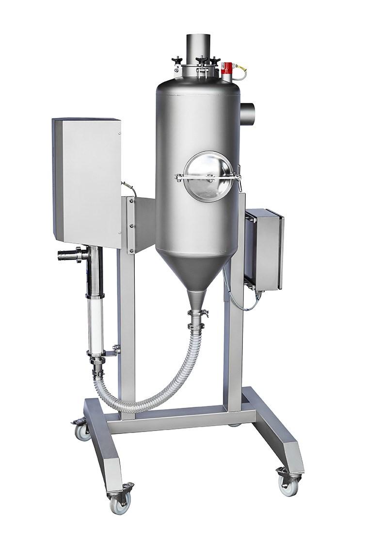 The system includes: 300-liter Cyclone Tank for collection of water and pinbones from the pin-bone remover. Including rack for placement on the floor.