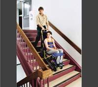 Move non-ambulatory persons into exit stairwells,