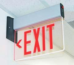 Signage Visual exit signs at