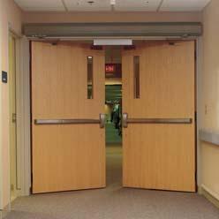 Opening protectives Cross-corridor doors that close automatically upon activation of the fire alarms 63 Refuge Area/Smoke compartments Within each smoke compartment, an adequately-sized area (called