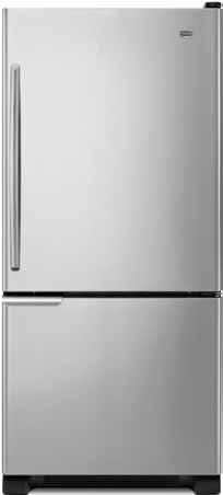 Unique French door configuration combines the benefits of a side-byside and a bottom freezer refrigerator.