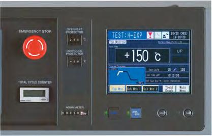 Utility Uses a color LCD interactive touch-screen system employed throughout the Thermal Shock Chamber Series.