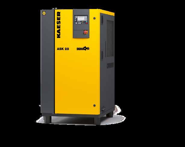 KAESER rotary screw compressors with belt drive to 22 kw Flexible KAESER belt drive KAESER rotary screw compressors with belt drive provide outstanding efficiency and reliability.