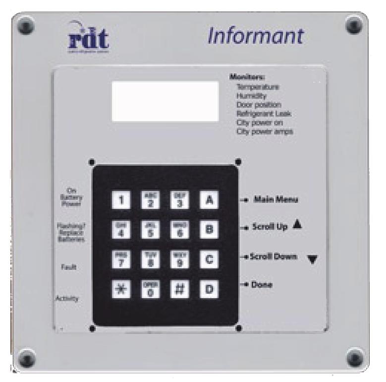 User Controls Wall-Mounted Installation Conduit to Controls Display The backlit display has two modes: Normal: four data panels