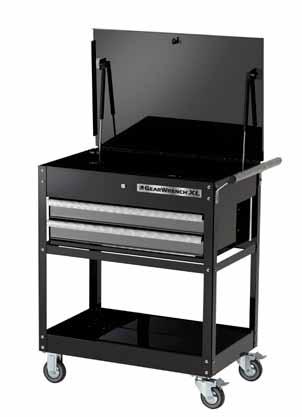 83152-2 Drawer Tool Cart 31-1/2 20-1/2 36 102 880 4641 4 x 1 TPR 2 Drawers 25-1/2 17-1/2 2-3/4 88 Caster Type: TPR (Thermoplastic Rubber) 83153-4 Drawer Tool Cart