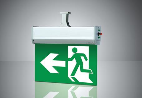 It is compulsory to install emergency exit signs in order to show people in the building the locations of the exits