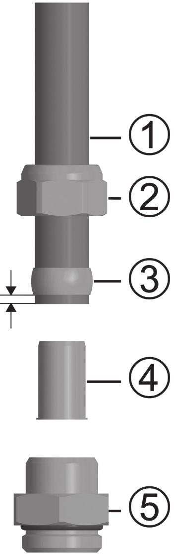 The total piping run in the solar loop should not exceed 200 equivalent feet. Failure to limit the line length may cause poor system performance and lead to premature pump failure.
