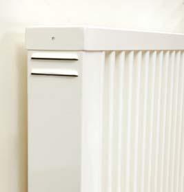 As shown below each radiator has an integral digital thermostat and timing system accurate to +/- 0.