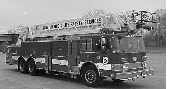 . Evanston Fire & Life-Safety Services Vehicle Turning Radii Information For the Design of Fire Lanes And Building Access Points Evanston Aerial Truck 23 (E5636) Measurement Design Criteria Inside