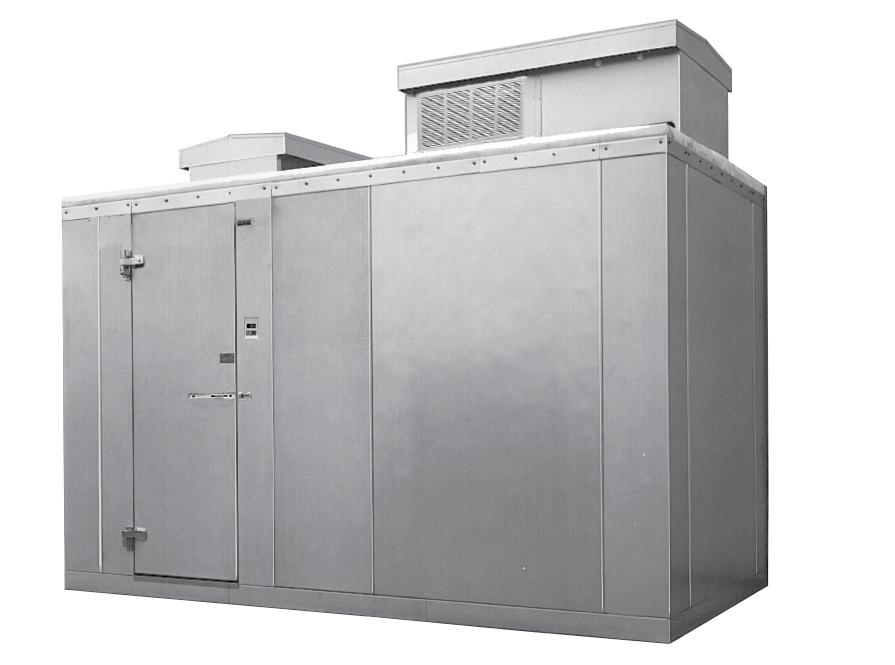MINI-ROOM WALK-IN SIZES AVAILABLE SINGLE COMPARTMENT SIZES The 45 Series is available in one size which is 4' wide x 5' long x 6'-0" high. This model is supplied with a walk-in floor.