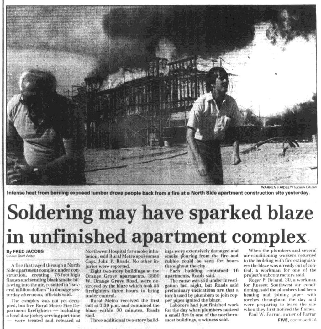 4/11/1986, Orange Grove Apartments, 3500 W.