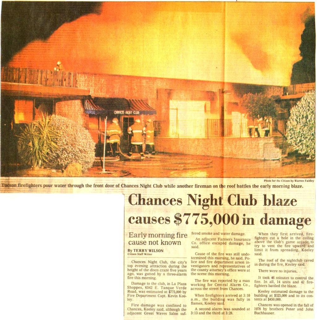 1/10/1985, Chances Night Club, 6542 E.