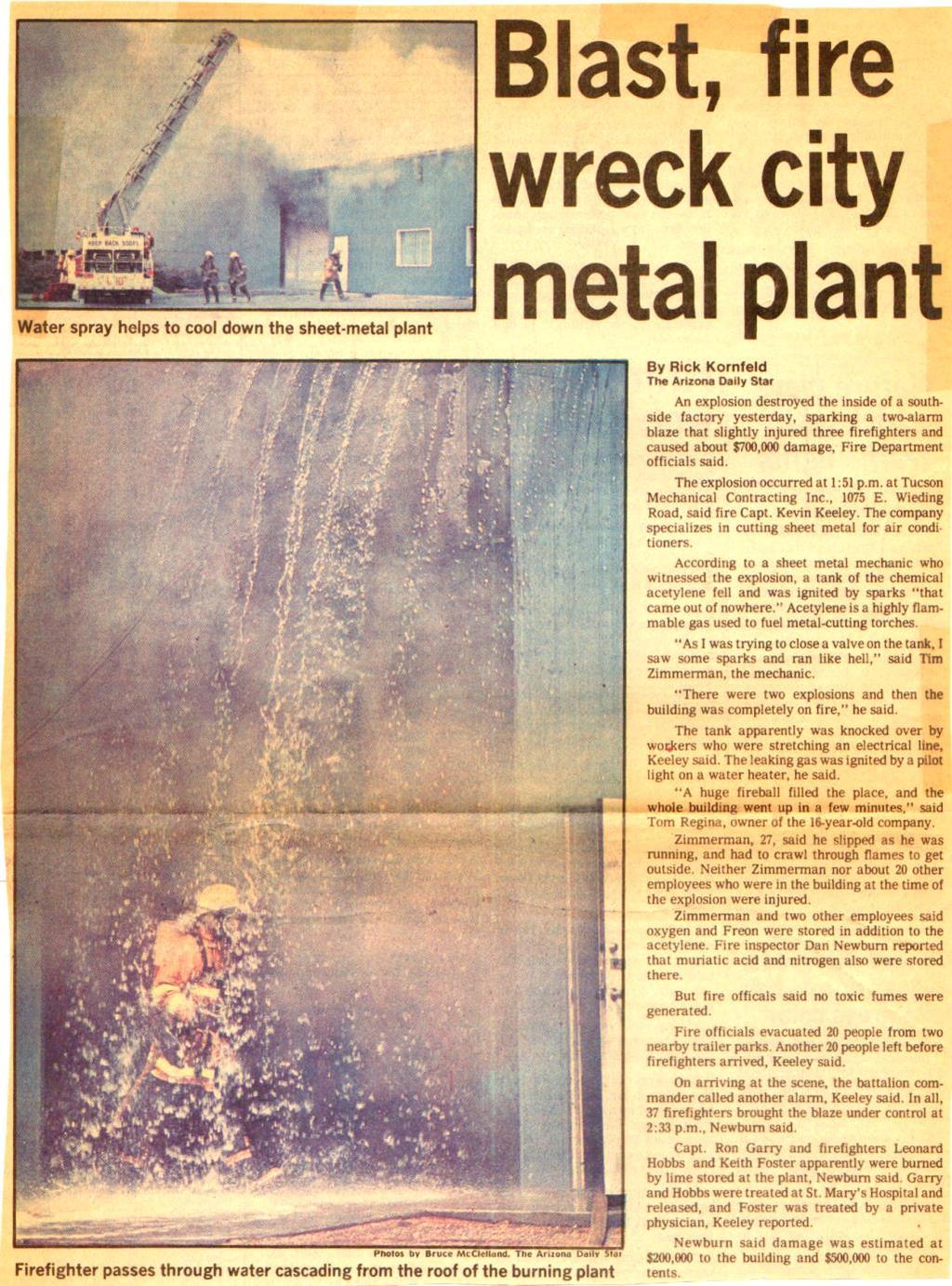 4/16/1985, Tucson Mechanical Contracting, Inc.