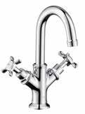 Widespread Faucet with Lever Handles, High Spout #