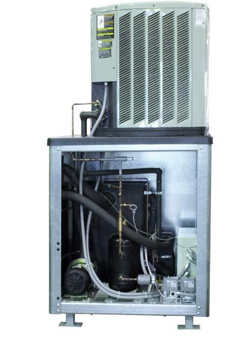 1.7 COMPONENTS Air-cooled condenser Compressor (not visible) Reservoir Liquid Receiver Coolant Pump