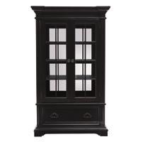 shelves P005305 CURIO CHINA 46W x 18D x 77H Two doors, tempered glass, two