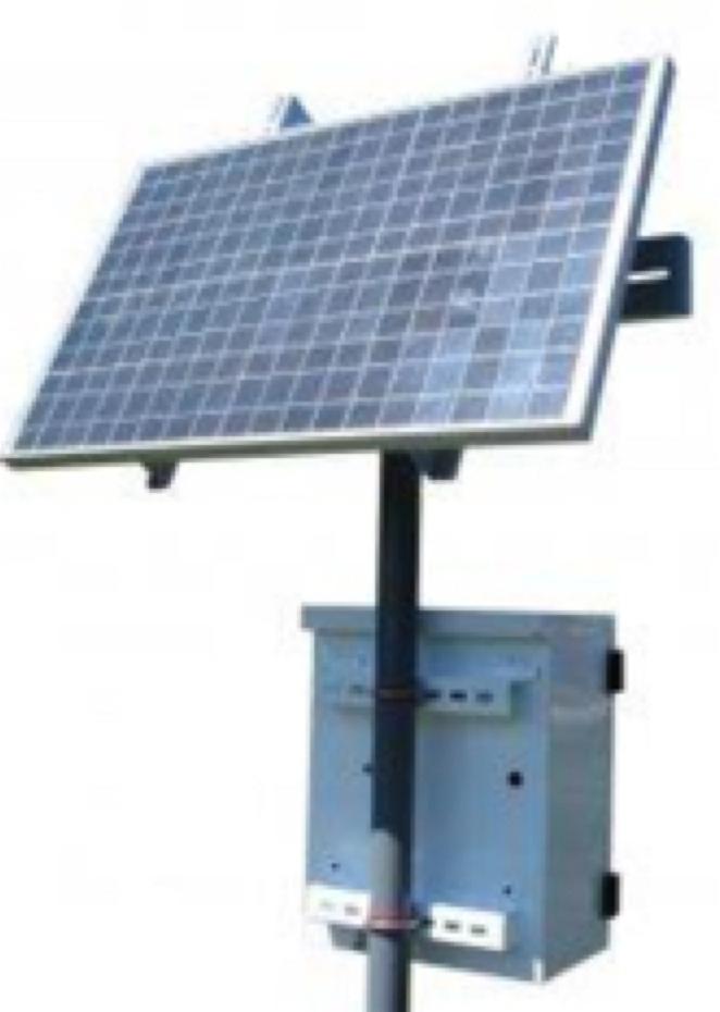 Power Solar Electric Power For locations that lack AC power, we will provide a solar electric power plant consisting of a 620 watt photovoltaic array,