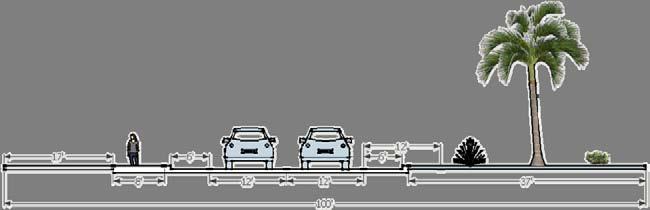 Urban freeways typically utilize four to eight through lanes and can typically transport between 160,000 and 200,000 vehicles per day. I 10 is an example of a freeway. Figure XX.