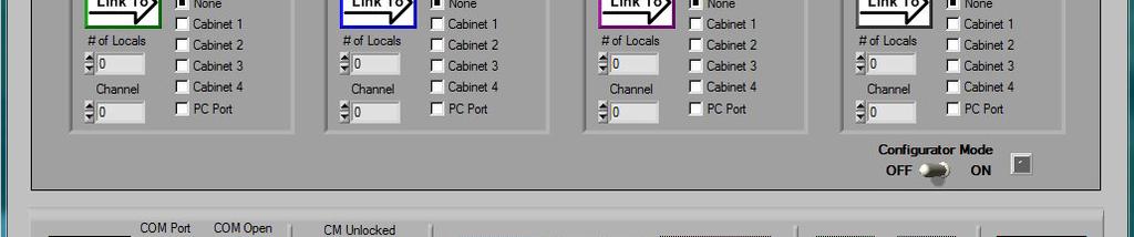 Configurable Features: Routing of Local Cabinet to