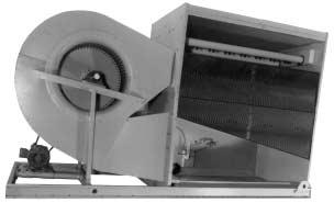 4. HIGH EFFICIENCY AIR MOVING SYSTEM a close-coupled transition duct uniquely curved and flared maximizes efficiency forwardly curved centrifugal fan wheels are statically and dynamically balanced