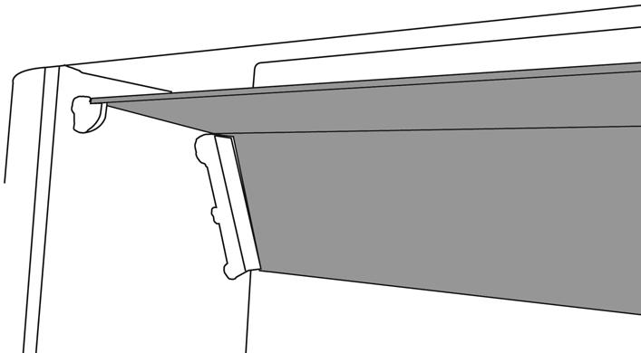 Pre-Installation Instructions 5.5 To replace the baffle repeat the above steps in reverse, ensuring the baffle fits over the supports on the sides of the interior, see Diagram 3. 3 6.