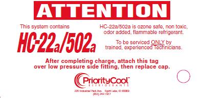 Important: Upon completion of the refrigerant installation install