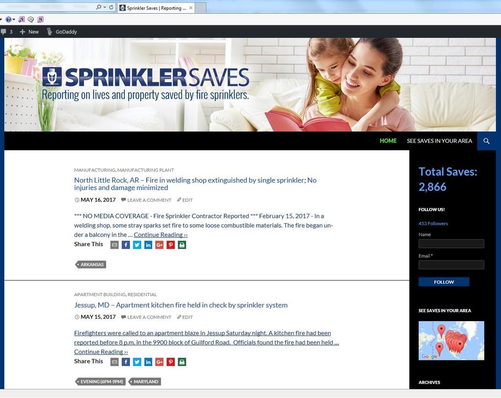 Introducing the Sprinkler Saves blog