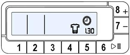 4.2.6 Time DRIVEN The Time driven has the function to modify the programme setting, according to the type of dirt so as to obtain a reduction or an increase of the washing time, displaying the dirt