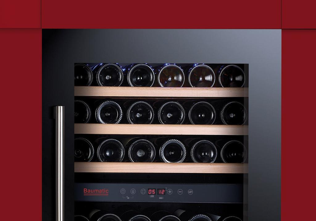 USER MANUAL FOR YOUR BAUMATIC BWC885BGL 41 Bottle built-in dual temperature electronic wine cabinet NOTE: