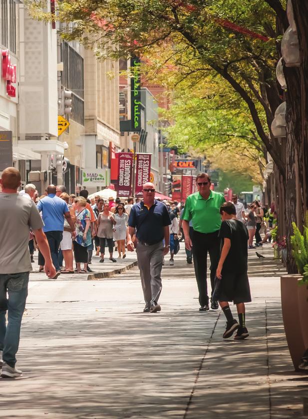 retail and dining experiences, stimulated $2 billion of private investment and changed the way people arrive and experience the center city.
