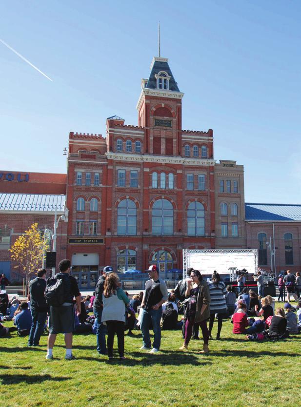 KEY ACCOMPLISHMENTS Connecting Auraria - Auraria Master Plan Implementation The Auraria Campus is a powerful economic engine and workforce pipeline in Downtown Denver with nearly 50,000 students,