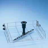 Accessories for PG 8535 and PG 8536: Upper and lower baskets O 188/2 upper basket/open front Open front For various inserts Vertical clearance 165 mm Height