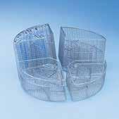 A 13 lid Mesh size 8 x 8 mm H 132 (152), W 200, D 320 mm E 105/1 insert 1/4 As E 103, but for test tubes, max.