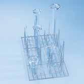 Inserts for beakers, wide-necked glassware, measuring cylinders E 106 insert 1/2 (illustrated) For wide-necked glassware, measuring cylinders, etc.