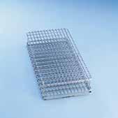 26 mm H 120, W 460, D 445 mm E 136 insert 1/1 For 56 Petri half-dishes, 100 mm 56 holders,