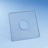 1/4 Plastic-coated metal frame with plastic netting For 1/4 inserts 206 x 206 mm