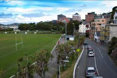 3. A small open park area is located over the motorway (the Terrace Tunnel land owned by the New Zealand Transport Agency).