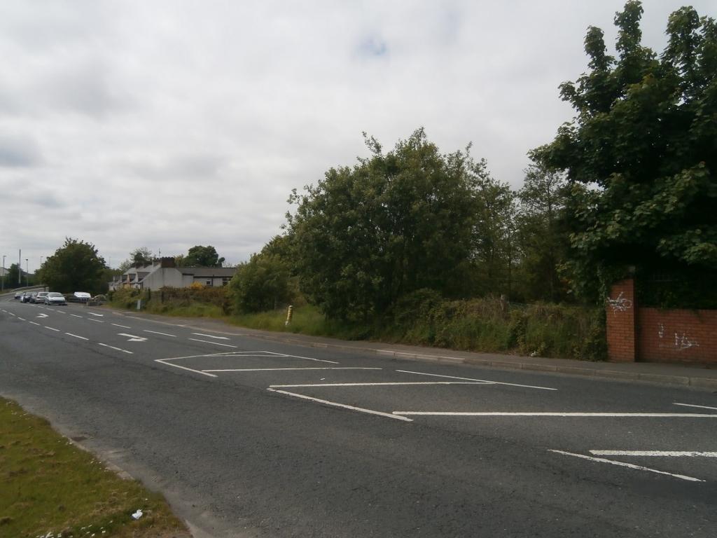 View of site and surrounding area from Racecourse Road at