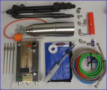 Item 1 Carry case 1 Non-Condensable Gas Apparatus 1 Superheat expansion tube 1 Dewar flask 1 Flask stopper, dip tubes & connecting
