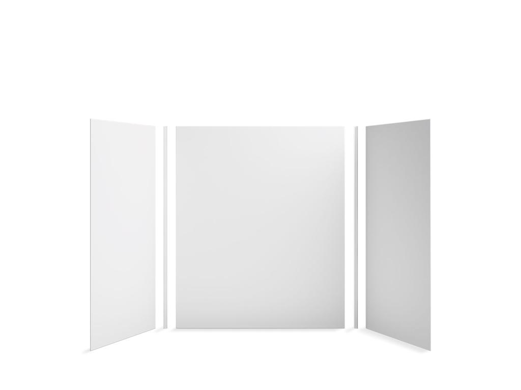 Choreograph Panels 97619-0 Choreograph(R) 60" x 36" x 72" shower wall kit FEATURES Includes two 36" x 72" walls, one 60" x 72" wall, and two 72" corner joints. No need to install trim.