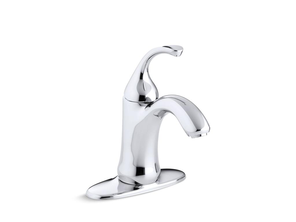 Forte Collection (-CP & -BN) SKU: 10270-4-CP Forté(R) centerset bathroom sink faucet with sculp.