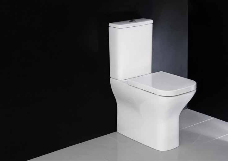 Alta Compact / Nova Alta Overheight Back To Wall Toilet Suite Slim ALT63.