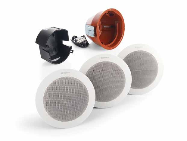 LC4 Wide Angle Ceiling Loudspeaker 7 A range of high-quality compact speakers The LC4 loudspeaker range comprises 6 W, 12 W and 24 W units at 100/70 V, with a tapping switch for selection of