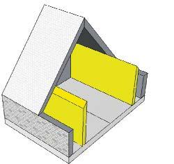 Measuring Rooms in Roof Measure from stud wall to stud wall (do not include the thickness of the stud) 1.