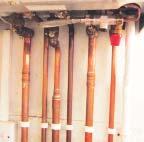 Condensing Boiler A highly efficient boiler type which uses an extra heat exchanger to recover heat from the flue gases before they