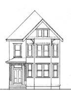 the Architectural Patterns section. The drawings include typical window and door proportions, trim details, and special window or door elements.