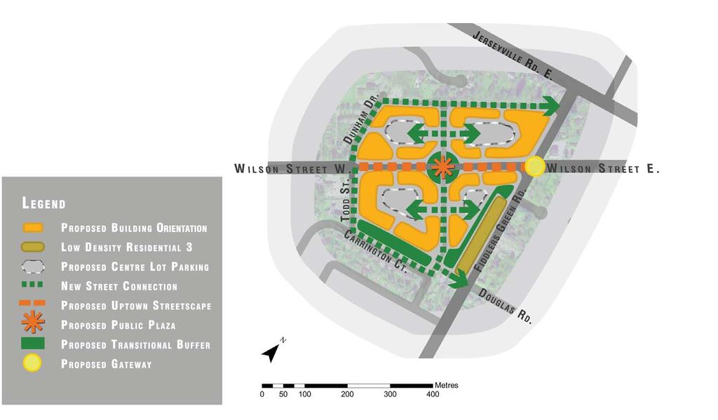 Potential Uptown Centre Schematic Concept The Uptown Centre Schematic Concept illustrates how conceptually key