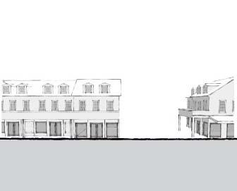 Should be minimum 2-½ to maximum 3 storeys 2. Should have pitched roofs on street façades 3.