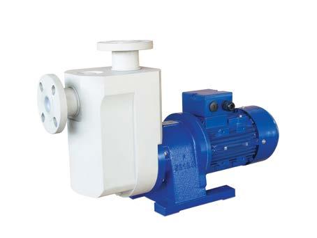 80 C 10 bar PCM-SP Robust mag drive pumps machined from solid blocks of plastic.   PP - PVDF.