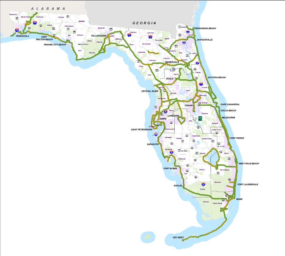 SUN Trail System Ch. 339.15, F.S. In 2015, the Shared Use Nonmotorized Trail funding program was established to assist with the design and construction of the paved components of the Florida Greenways and Trails Priority System.